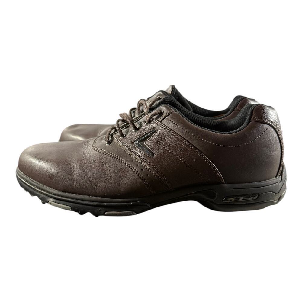 Callaway Golf Men’s XTT LT Saddle Shoes Brown Leather Size 13 - Picture 2 of 10